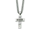 Chisel Stainless Steel Cross Pendant Necklace - 22 inches