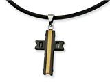 Chisel Stainless Steel Gold and Black Color IP - 18 inches