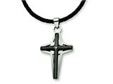Chisel Stainless Steel Cross Pendant Necklace - 18 inches