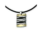 Chisel Stainless Steel Wavy Bar Gold Color IP - 18 inches
