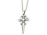 Chisel Stainless Steel Dagger Necklace - 24 inches