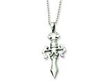 Chisel Stainless Steel Dagger Necklace - 24 inches