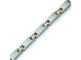 Chisel Titanium 24k Gold Plated Bracelet - 8.5 inches