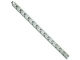 Chisel Titanium Brushed and Polished Bracelet - 8.75 inches