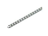 Chisel Titanium Brushed and Polished Bracelet - 8.5 inches