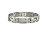 Chisel Titanium Polished Bracelet - 8.75 inches