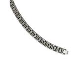 Chisel Titanium Brushed and Polished Bracelet - 8.5 inches