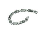 Chisel Titanium Brushed and Polished Bracelet - 9 inches