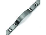 Chisel Titanium Brushed and Polished ID Bracelet - 9 inches