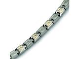 Chisel Titanium 14k Inlay Bracelet - 8.5 inches