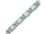 Chisel Titanium 24k Gold Plating Bracelet - 8.5 inches