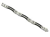Chisel Titanium Black Plating Bracelet - 8.5 inches