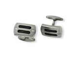 Chisel Titanium with Black IP-plating Cuff Links