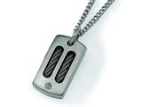 Chisel Titanium Black Plating Necklace - 22 inches