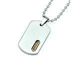 Chisel Titanium 24k Gold Plated Necklace - 22 inches