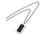 Chisel Titanium Carbon Fiber Necklace - 24 inches