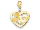 Disney Mickey Heart Lobster Clasp Charm