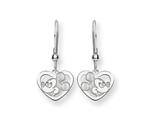 Disney Mickey Heart Dangle Wire Earrings