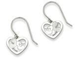 Disney Mickey Heart Dangle Wire Earrings