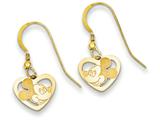 Disney Mickey Heart Dangle Wire Earrings