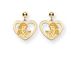 Disney Snow White Heart Dangle Post Earrings