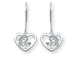 Disney Snow White Heart Dangle Wire Earrin