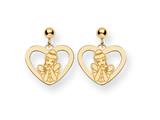 Disney Cinderella Heart Dangle Post Earrin
