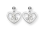 Disney Cinderella Heart Dangle Post Earri