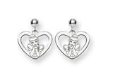 Disney Cinderella Heart Dangle Post Earrin
