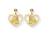 Disney Aurora Heart Dangle Post Earrings