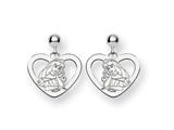Disney Aurora Heart Dangle Post Earrings