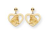 Disney Aurora Heart Dangle Post Earrings