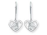 Disney Aurora Heart Dangle Wire Earrings