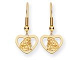 Disney Aurora Heart Dangle Wire Earrings