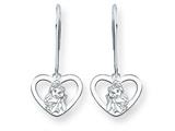 Disney Belle Heart Dangle Wire Earrings