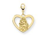 Disney Belle Heart Lobster Clasp Charm