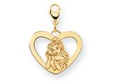 Disney Belle Heart Lobster Clasp Charm