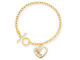 Disney 7.5inch Tinker Bell Heart Charm Bracelet