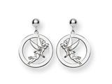 Disney Tinker Bell Round Dangle Post Earri
