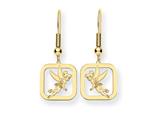 Disney Tinker Bell Square Dangle Wire Earr