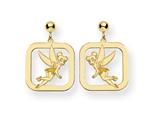 Disney Tinker Bell Square Dangle Post Earr