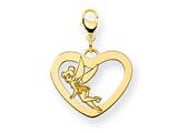 Disney Tinker Bell Heart Lobster Clasp Cha