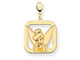 Disney Tinker Bell Square Lobster Clasp Charm