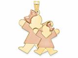 The Kids® Big Girl and Little Girl Engraveable Charm / Pendant