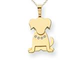 The Kids® Dog with (0.03 cttw) Diamond Collar Charm / Pendant