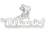 Personalized Disney Minnie Mouse Nameplate (up to 9 Letters) - Chain Included