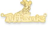Personalized Disney Minnie Mouse Nameplate (up to 9 Letters) - Chain Included