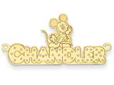 Personalized Disney Mickey Mouse Nameplate (up to 9 Letters) - Chain Included