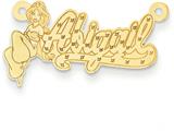Personalized Disney Jasmine Nameplate (up to 9 Letters) - Chain Included