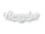 Personalized Disney Jasmine Nameplate (up to 9 Letters) - Chain Included